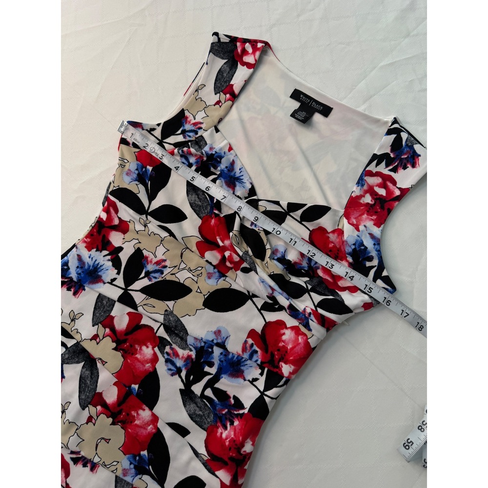 Y2K White House Black Market Floral Babydoll Tank Top XS Fairy Grunge Whimsigoth - Picture 6 of 8
